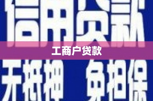 东昌工商户贷款