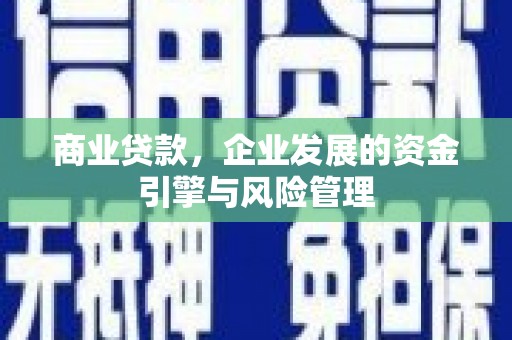 东昌商业贷款，企业发展的资金引擎与风险管理