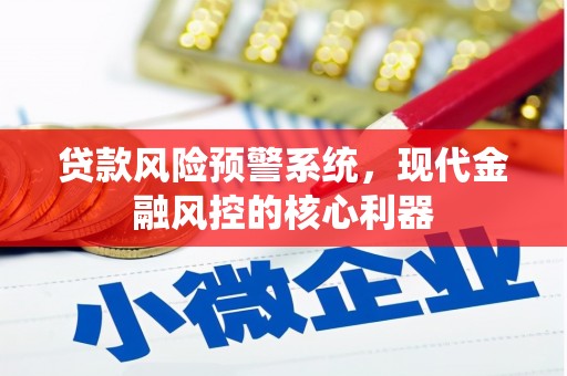 东昌贷款风险预警系统，现代金融风控的核心利器