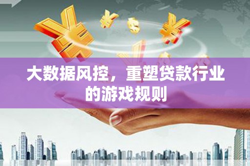 东昌大数据风控，重塑贷款行业的游戏规则