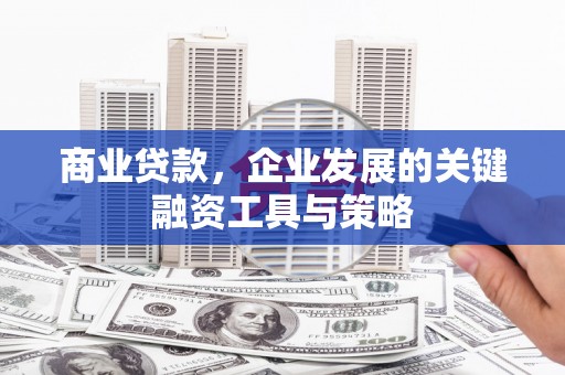 东昌商业贷款，企业发展的关键融资工具与策略