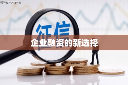 东昌企业融资的新选择