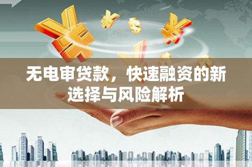 东昌无电审贷款，快速融资的新选择与风险解析