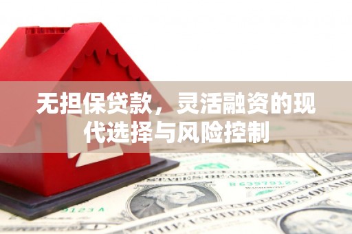 东昌无担保贷款，灵活融资的现代选择与风险控制