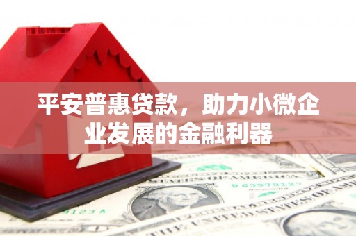 东昌平安普惠贷款，助力小微企业发展的金融利器