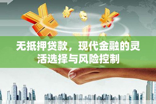 东昌无抵押贷款，现代金融的灵活选择与风险控制