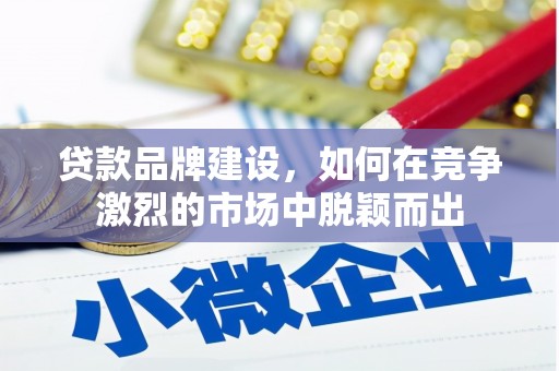 东昌贷款品牌建设，如何在竞争激烈的市场中脱颖而出